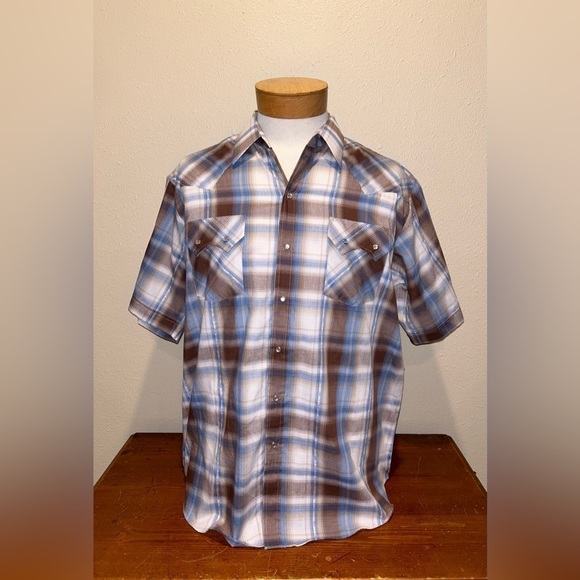 Ely Cattleman Pearl Snap Button Down Shirt -‎ Size XL - Picture 1 of 8